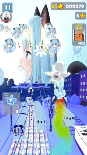 地铁跑酷猫羽雫版(图4) 地铁跑酷猫羽雫版(图4)