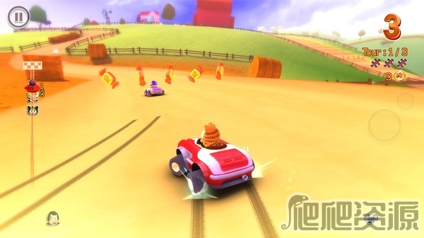 加菲猫卡丁车(图1) 加菲猫卡丁车(图1)